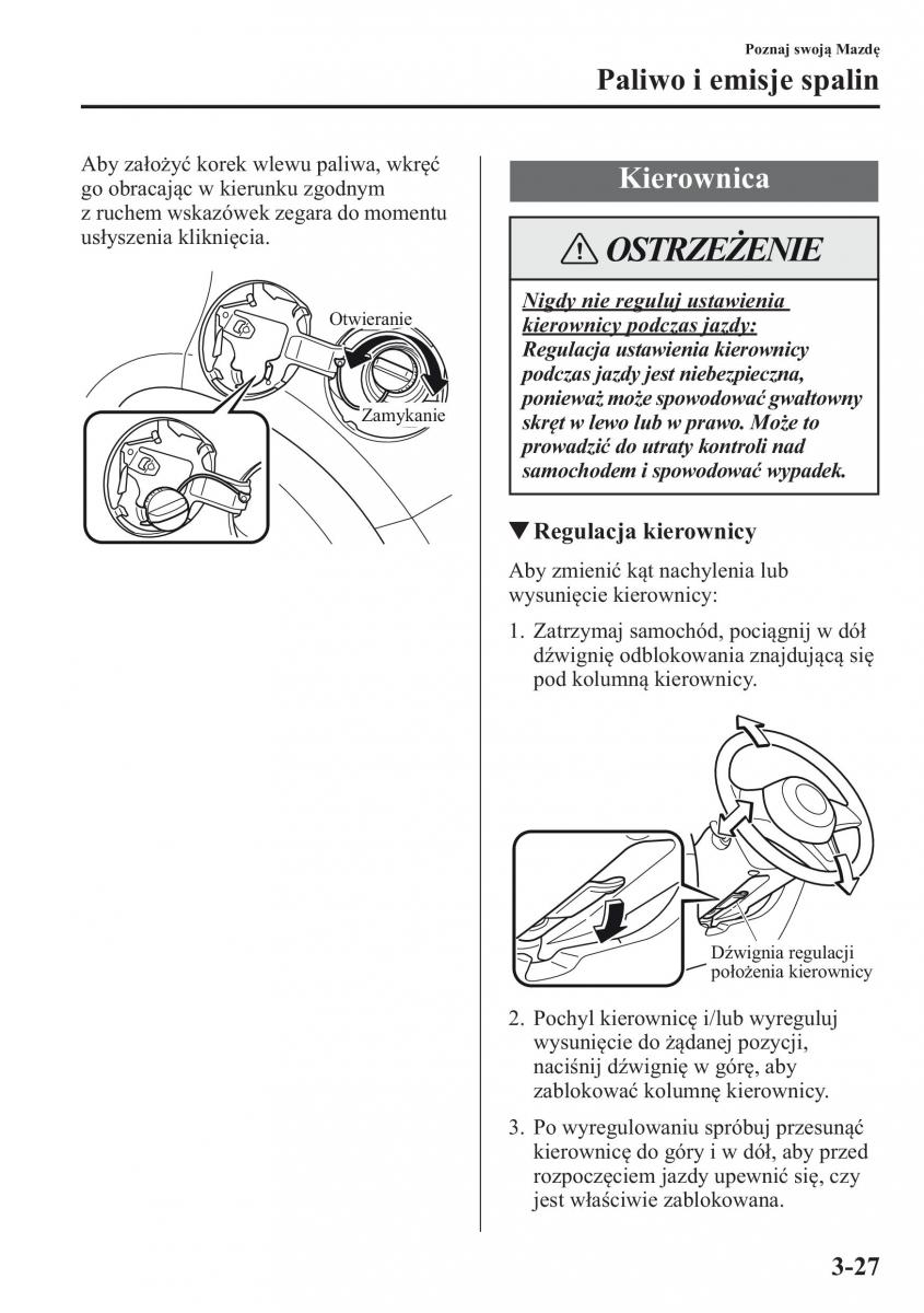 Mazda CX 5 instrukcja obslugi / page 100