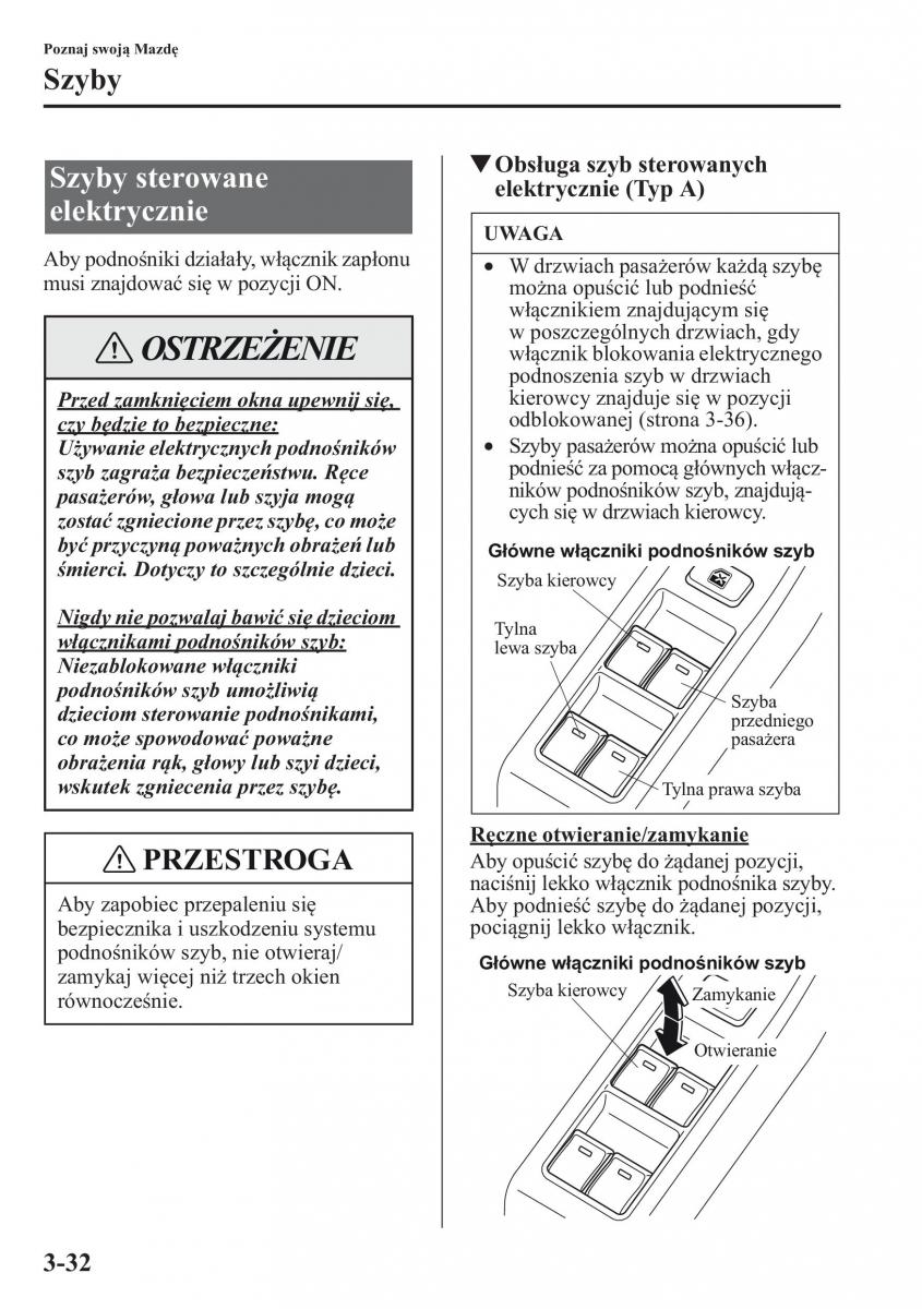 Mazda CX 5 instrukcja obslugi / page 105