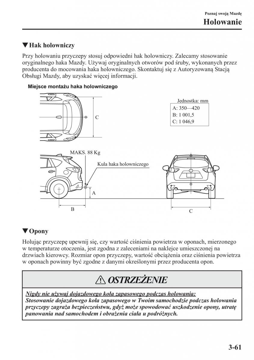 Mazda CX 5 instrukcja obslugi / page 134