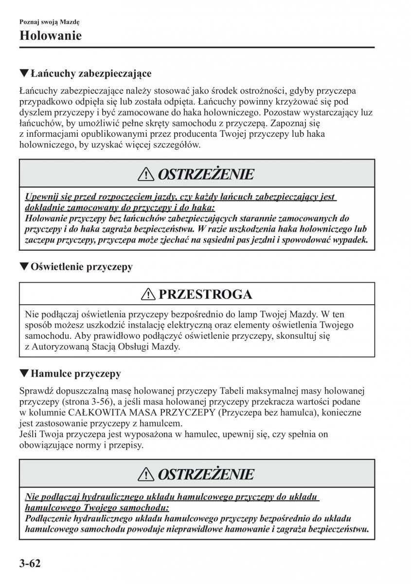 Mazda CX 5 instrukcja obslugi / page 135