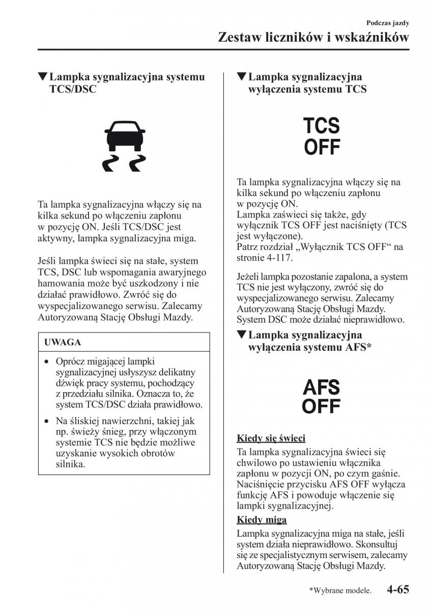 Mazda CX 5 instrukcja obslugi / page 202