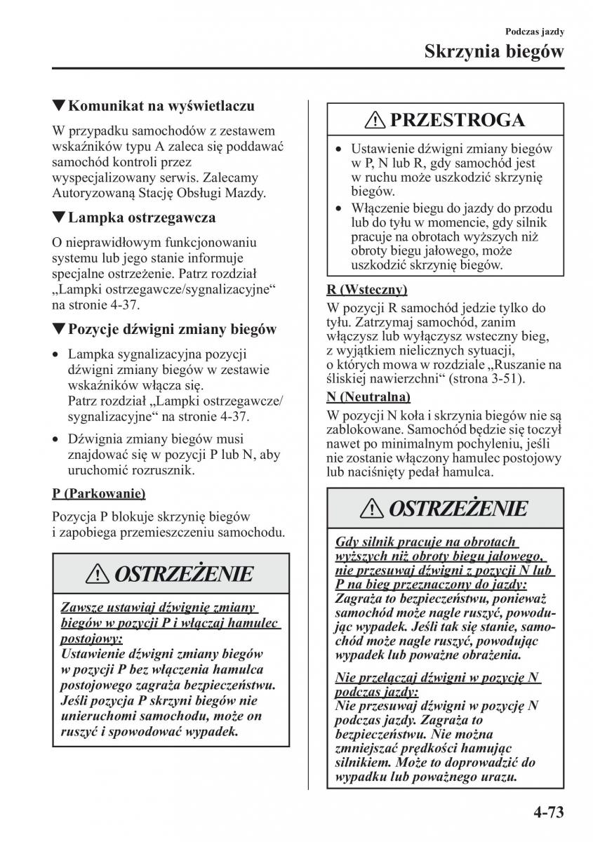 Mazda CX 5 instrukcja obslugi / page 210