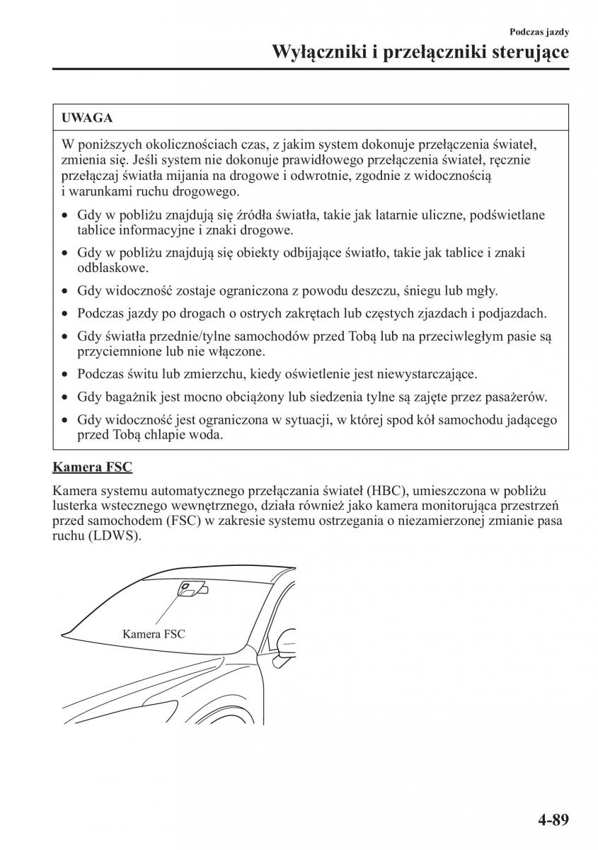 Mazda CX 5 instrukcja obslugi / page 226