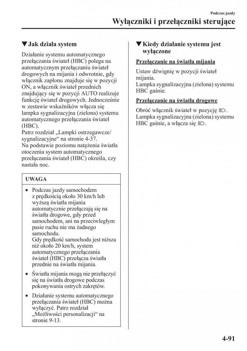 Mazda CX 5 instrukcja obslugi / page 228