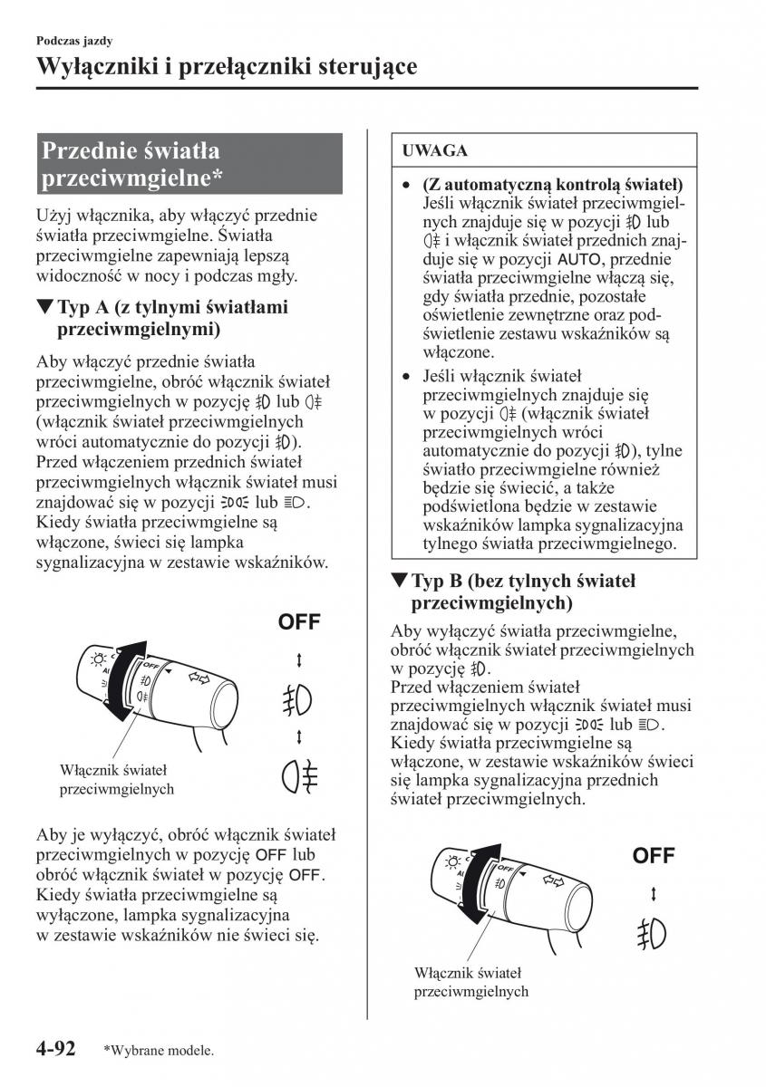 Mazda CX 5 instrukcja obslugi / page 229