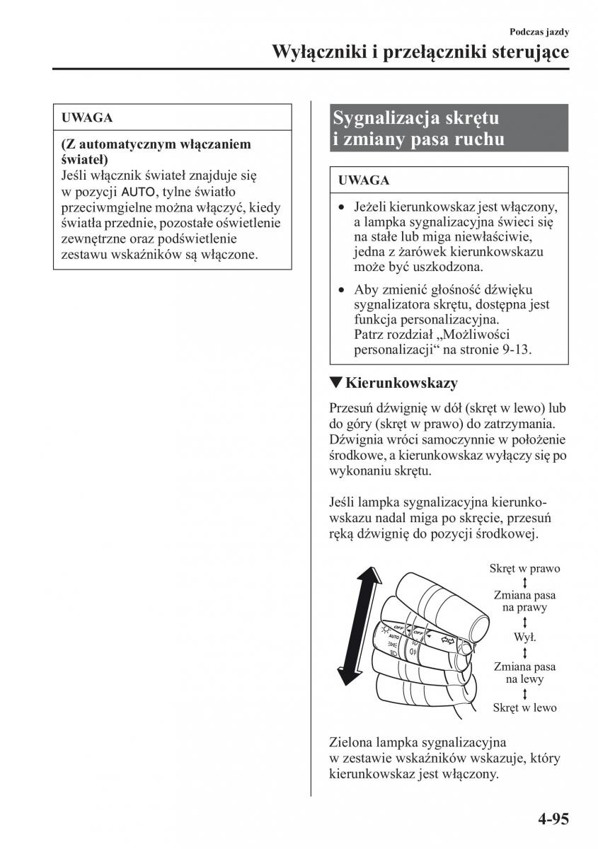 Mazda CX 5 instrukcja obslugi / page 232