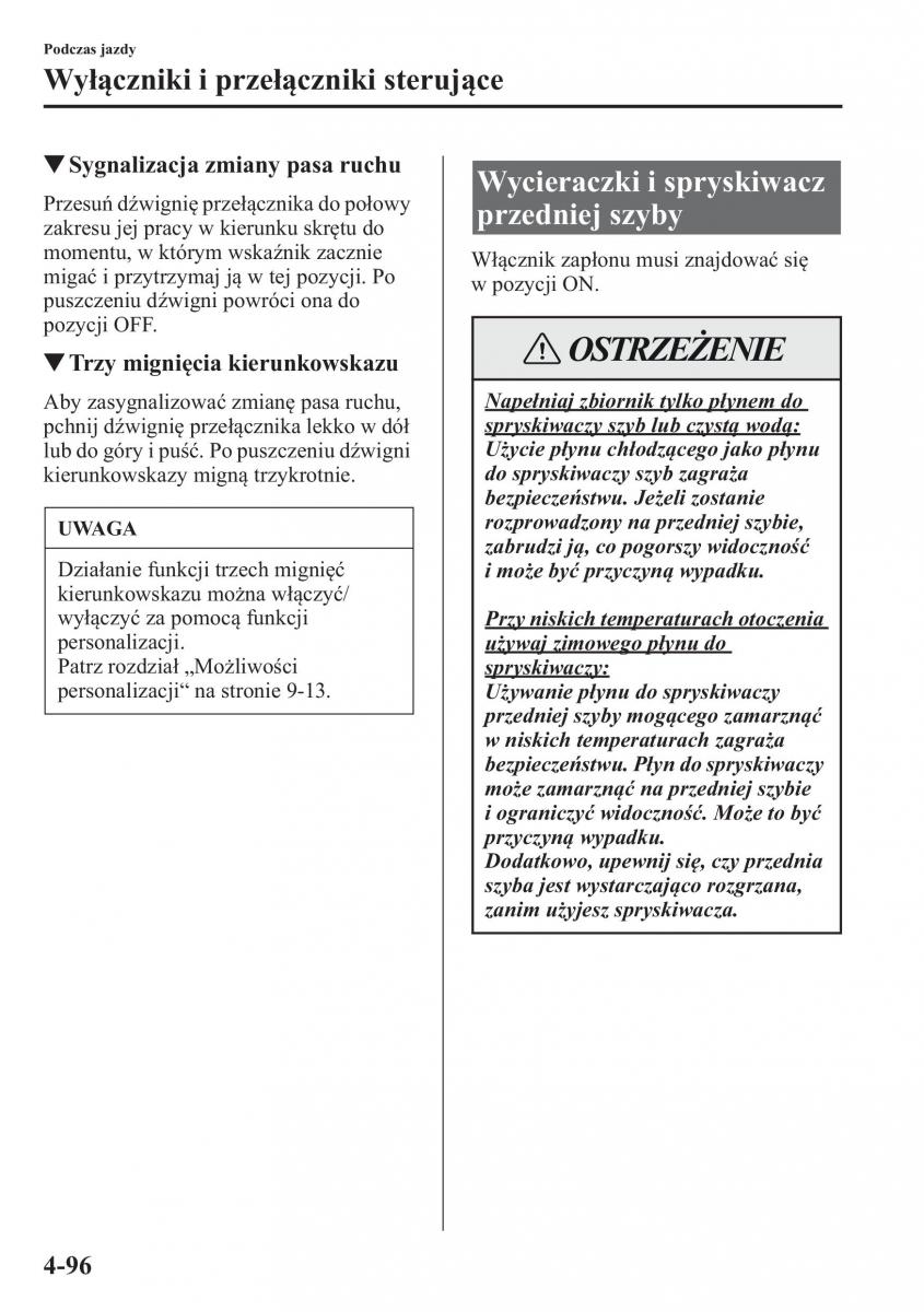 Mazda CX 5 instrukcja obslugi / page 233