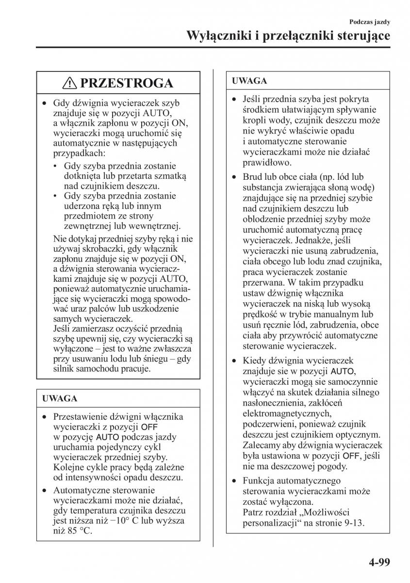 Mazda CX 5 instrukcja obslugi / page 236