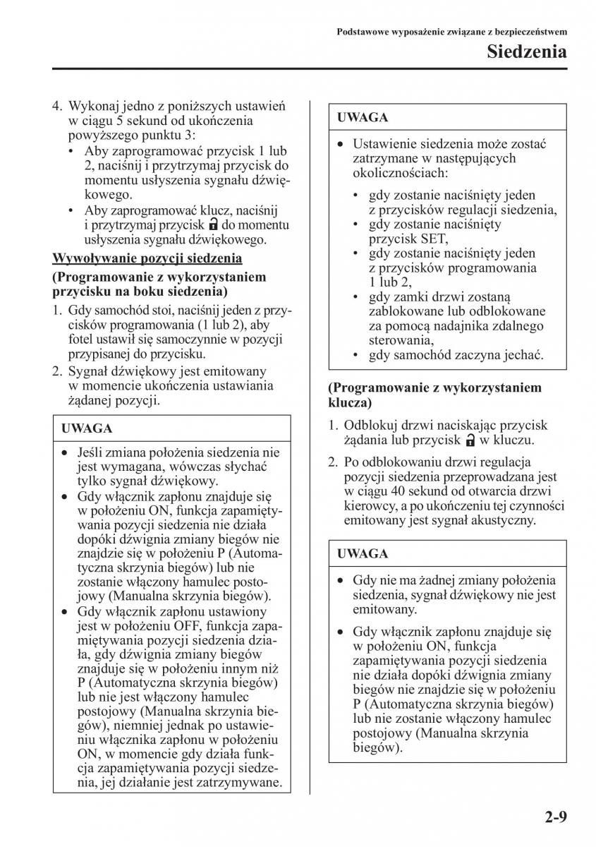 Mazda CX 5 instrukcja obslugi / page 24