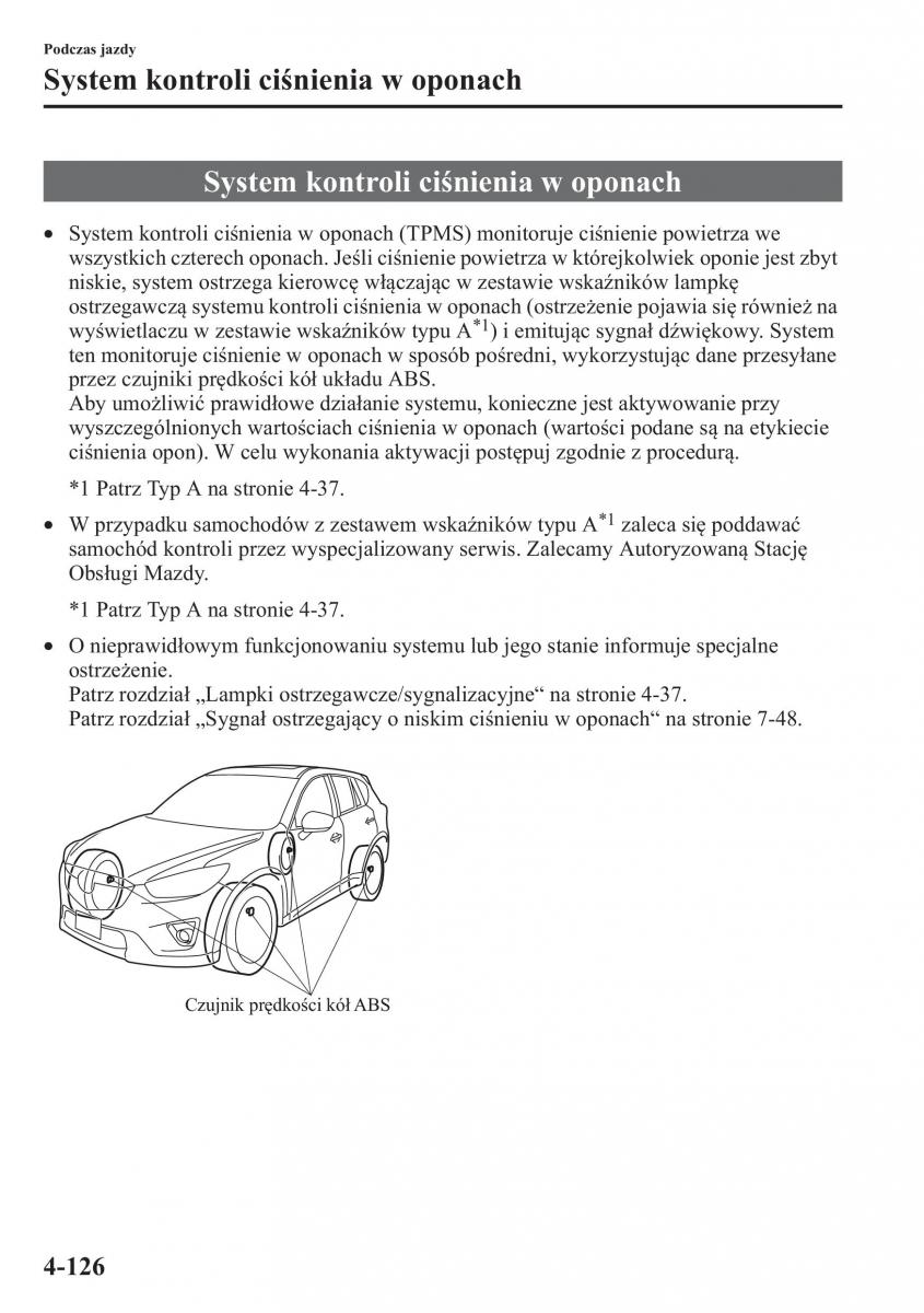 Mazda CX 5 instrukcja obslugi / page 263