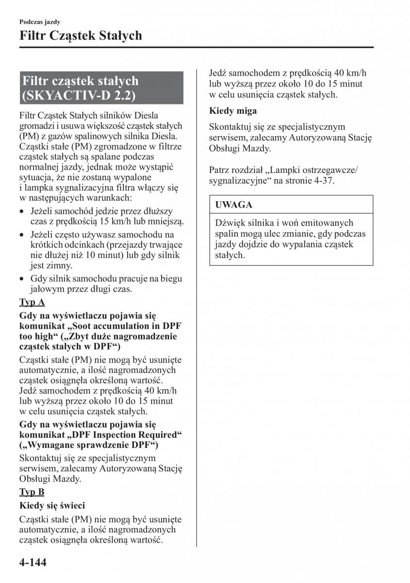 Mazda CX 5 instrukcja obslugi / page 281