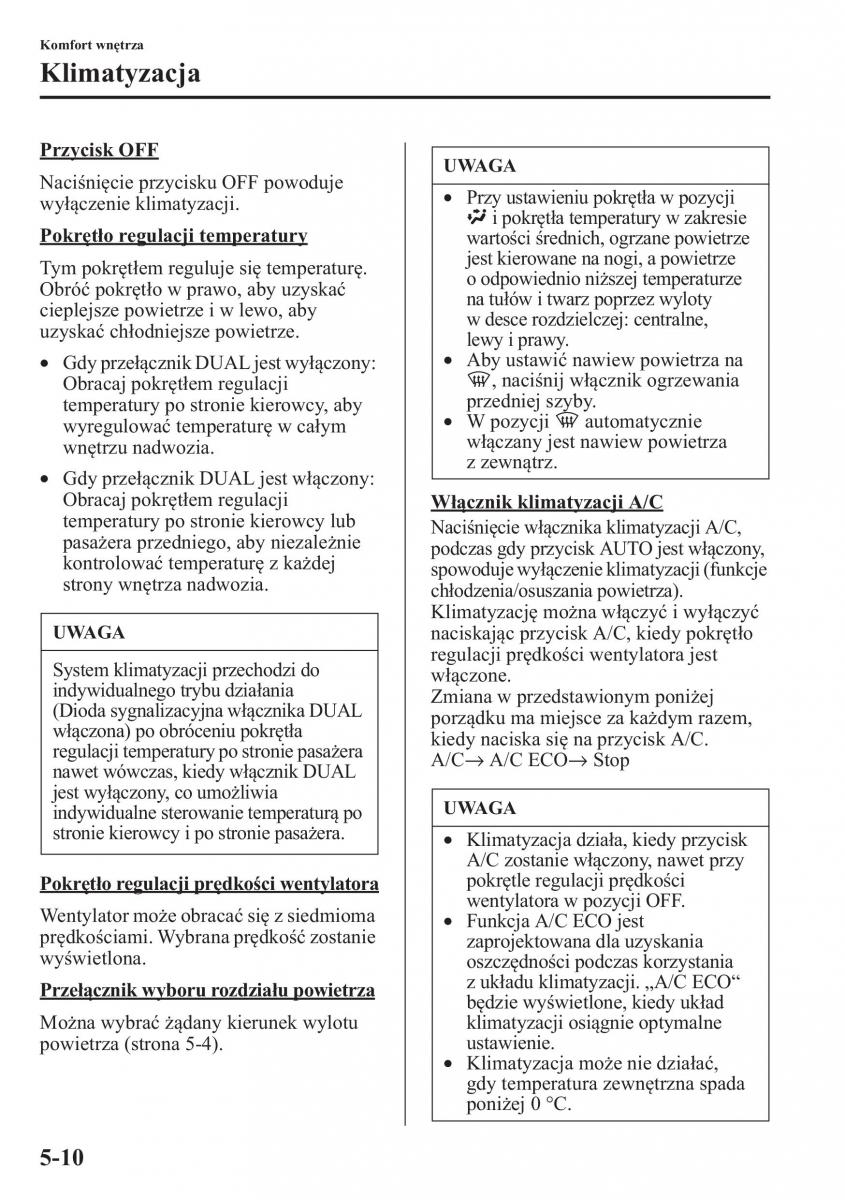 Mazda CX 5 instrukcja obslugi / page 317