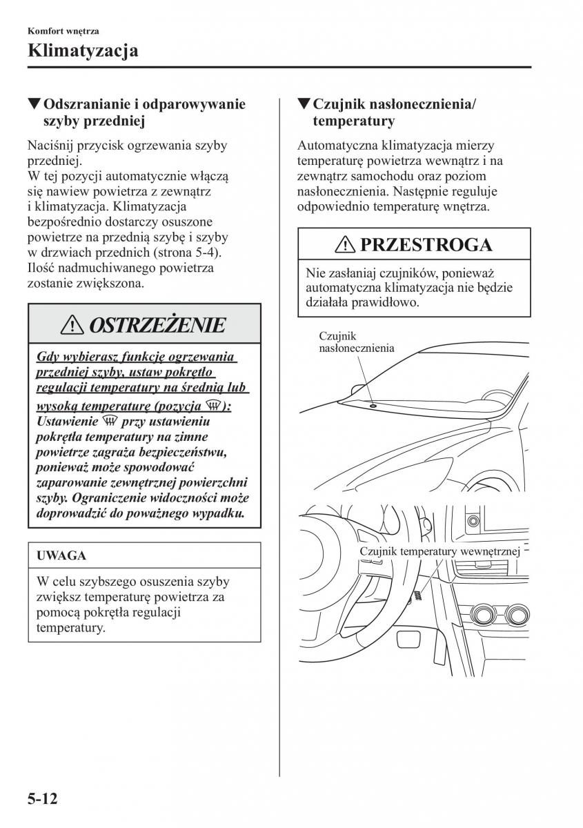 Mazda CX 5 instrukcja obslugi / page 319