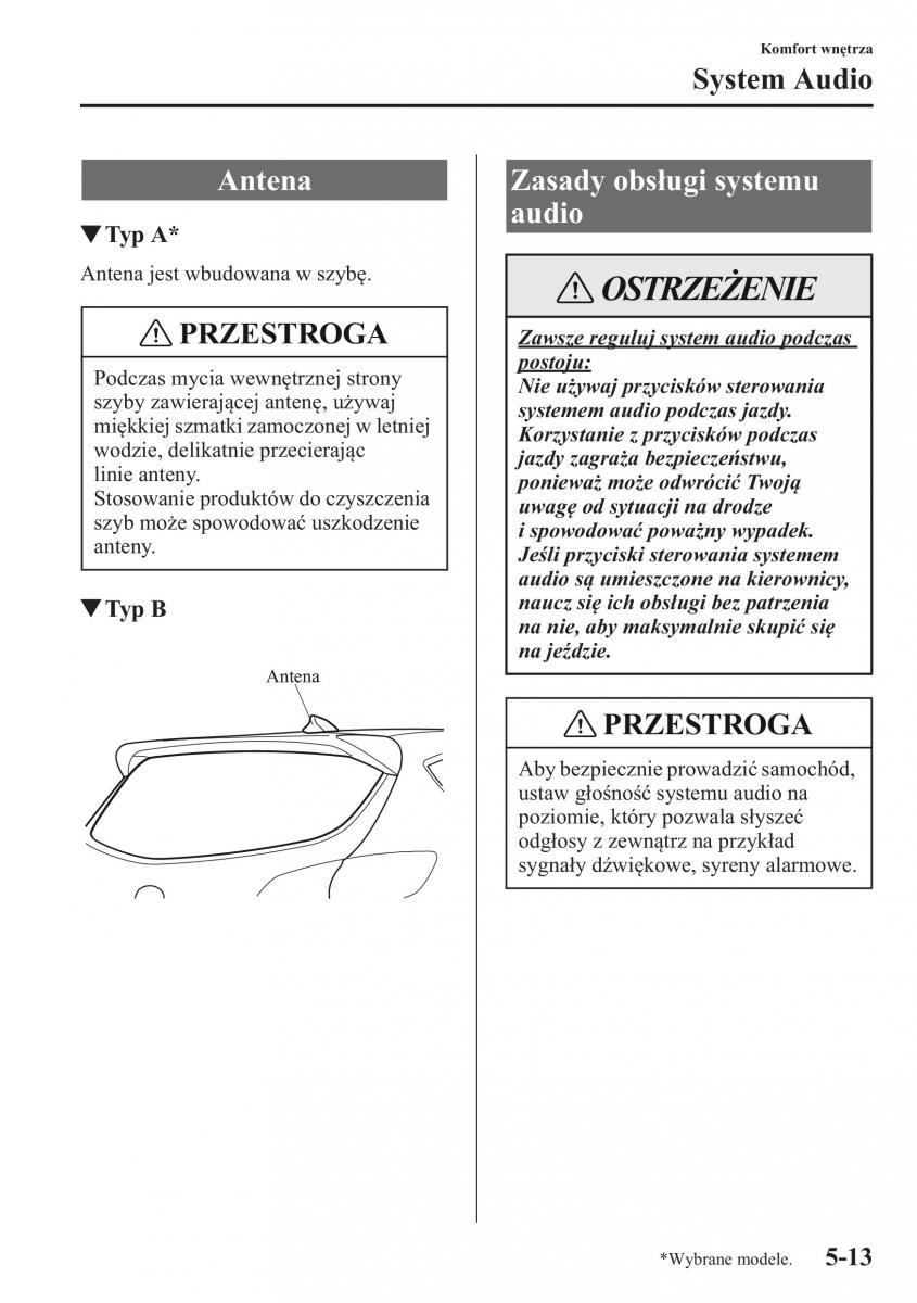 Mazda CX 5 instrukcja obslugi / page 320