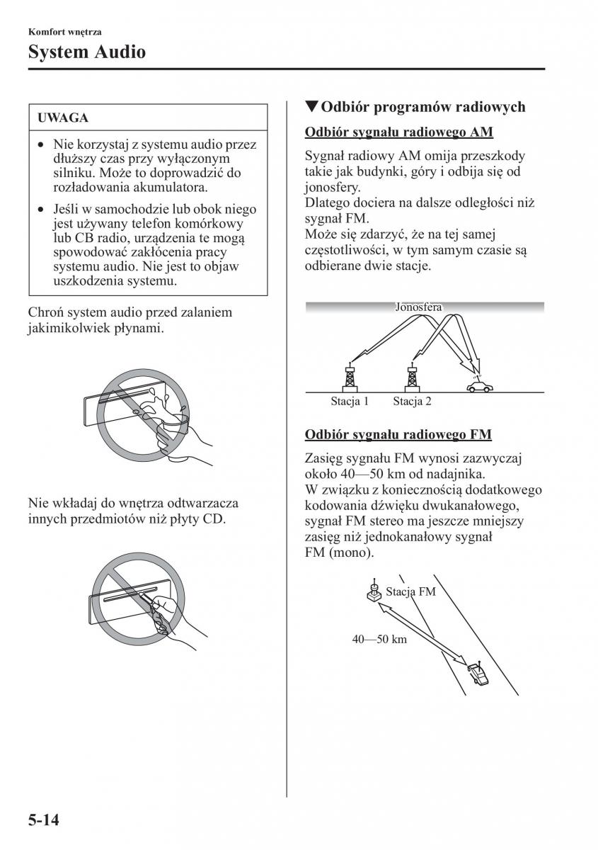 Mazda CX 5 instrukcja obslugi / page 321