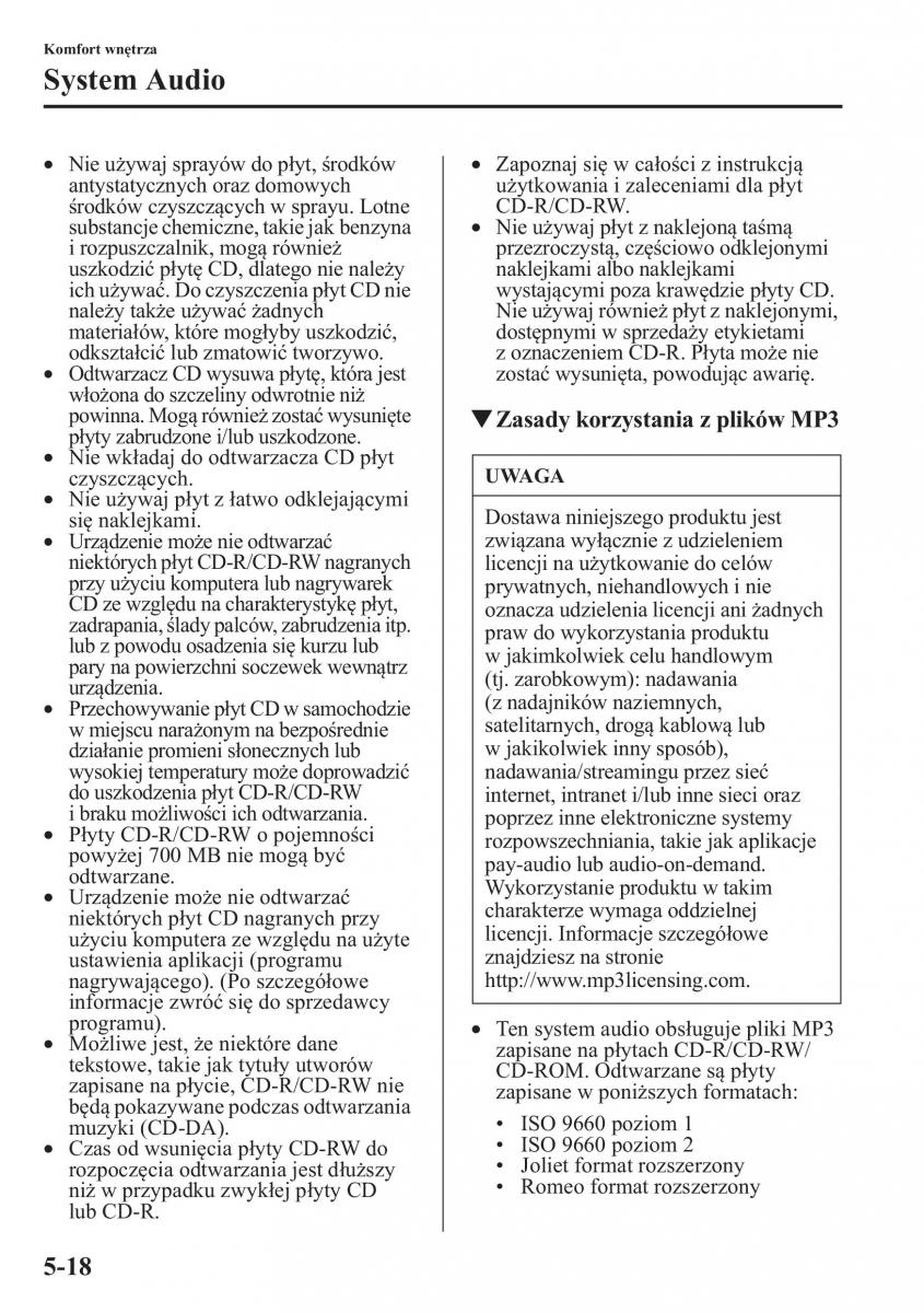 Mazda CX 5 instrukcja obslugi / page 325