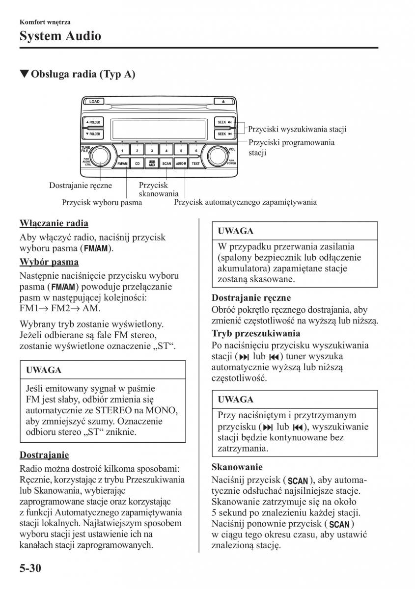 Mazda CX 5 instrukcja obslugi / page 337