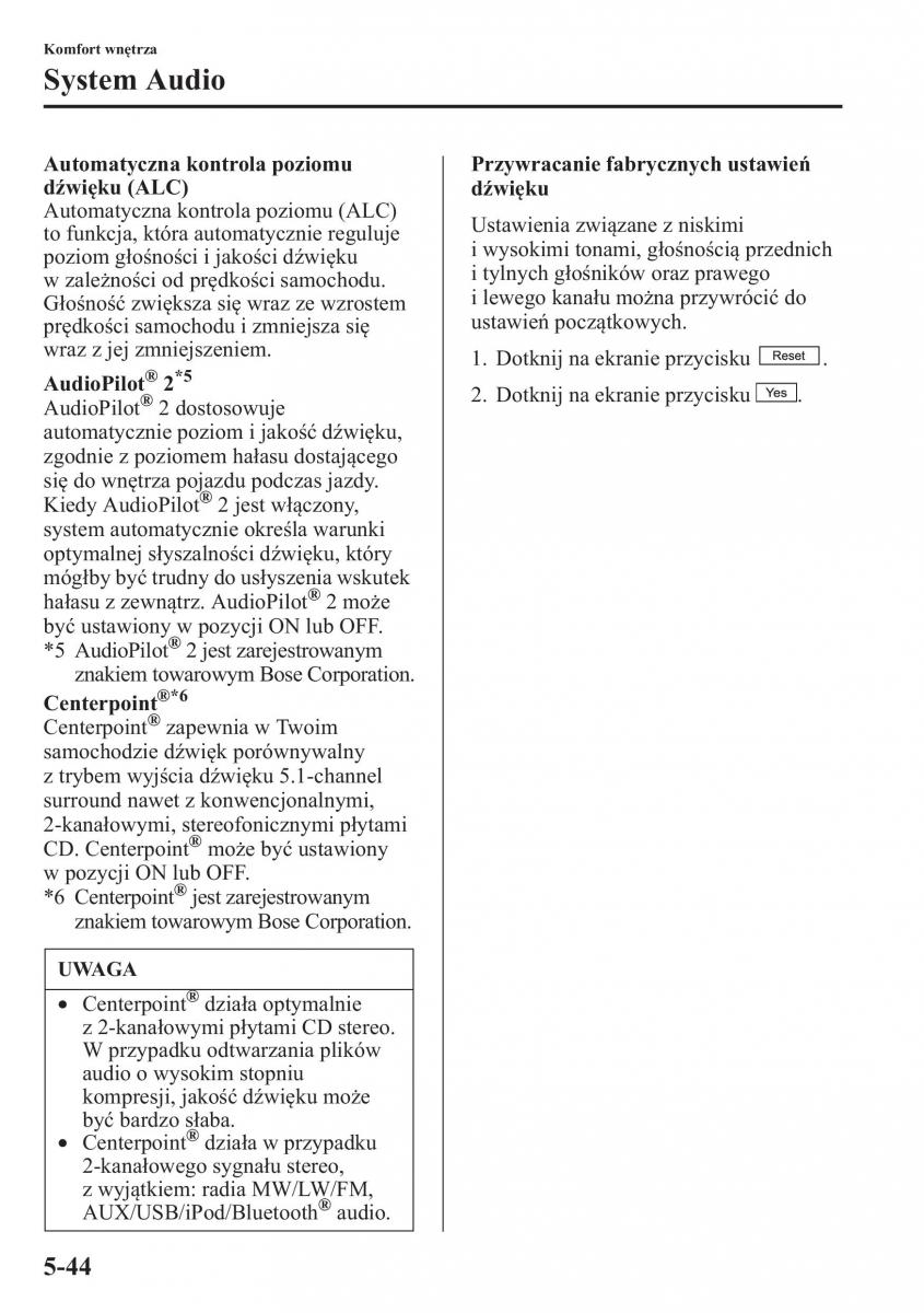 Mazda CX 5 instrukcja obslugi / page 351