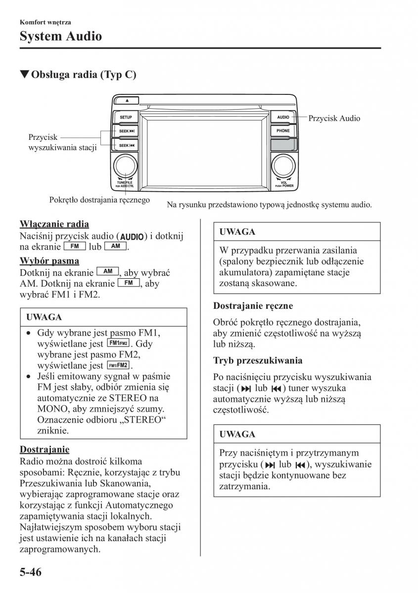 Mazda CX 5 instrukcja obslugi / page 353