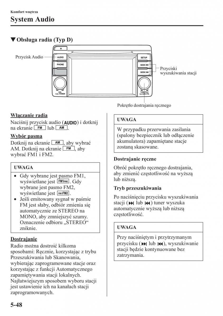 Mazda CX 5 instrukcja obslugi / page 355