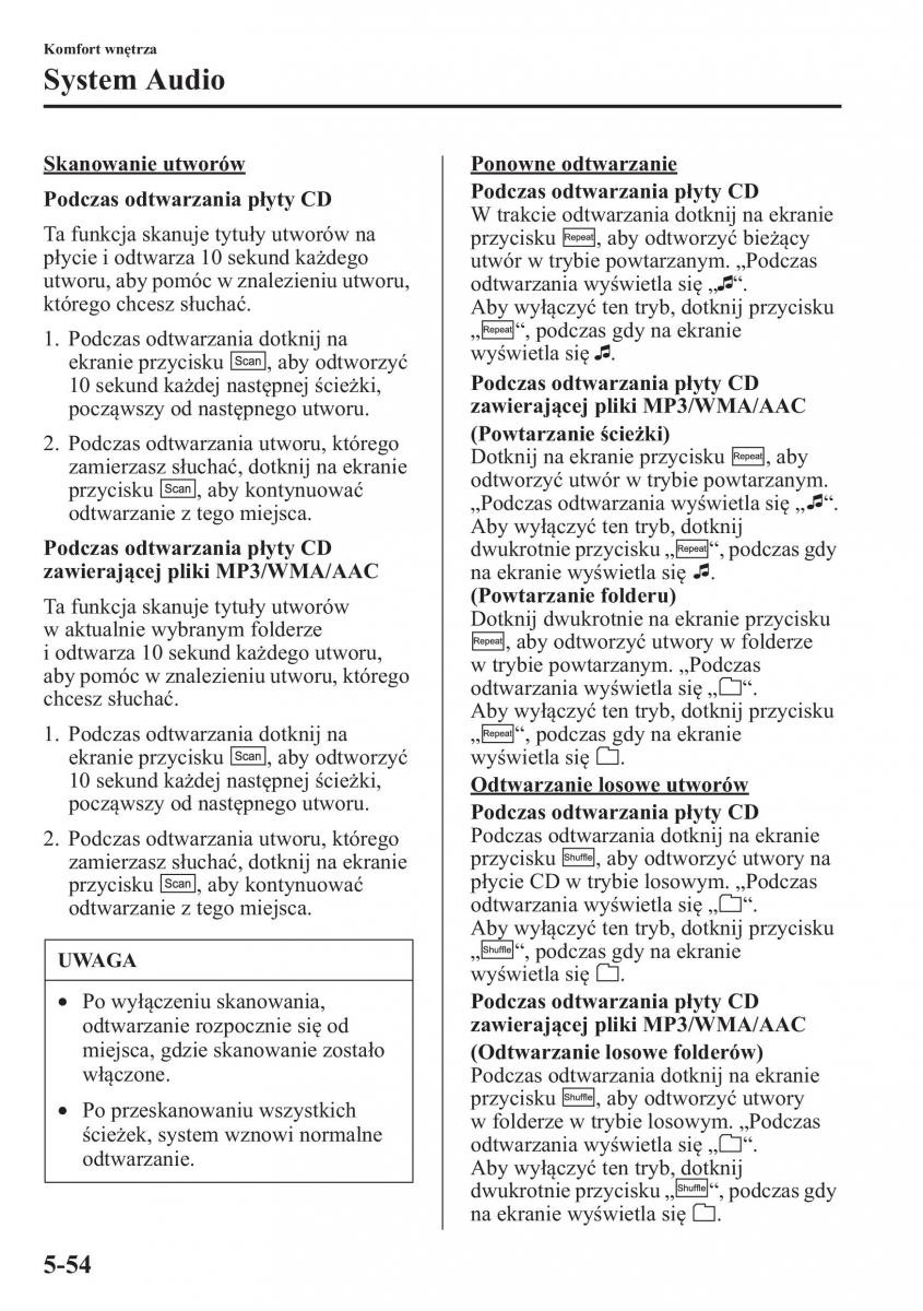 Mazda CX 5 instrukcja obslugi / page 361