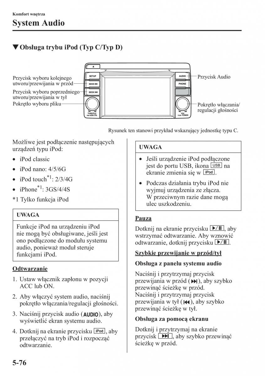 Mazda CX 5 instrukcja obslugi / page 383