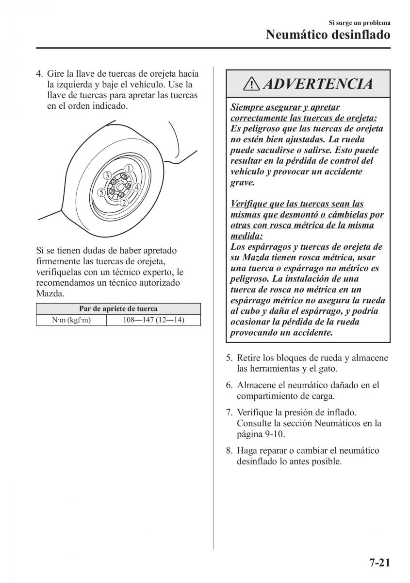 Mazda CX 5 manual del propietario / page 556