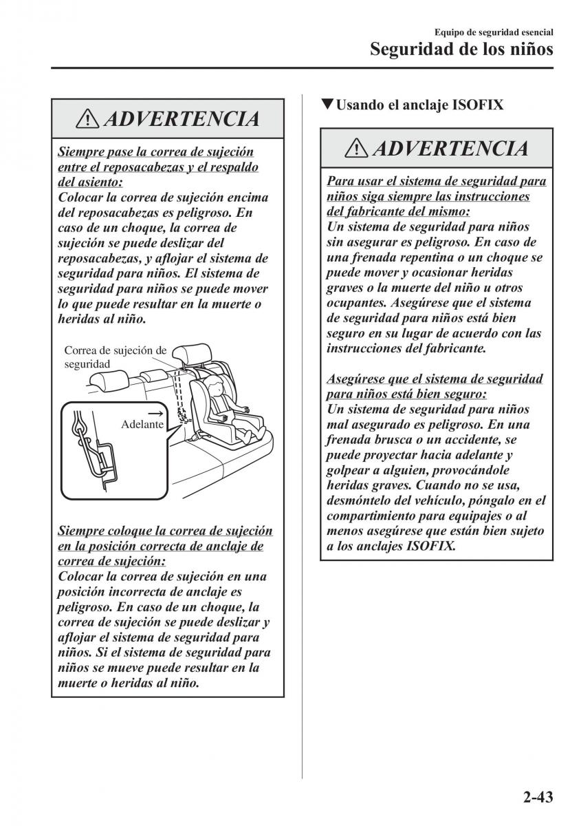 Mazda CX 5 manual del propietario / page 58