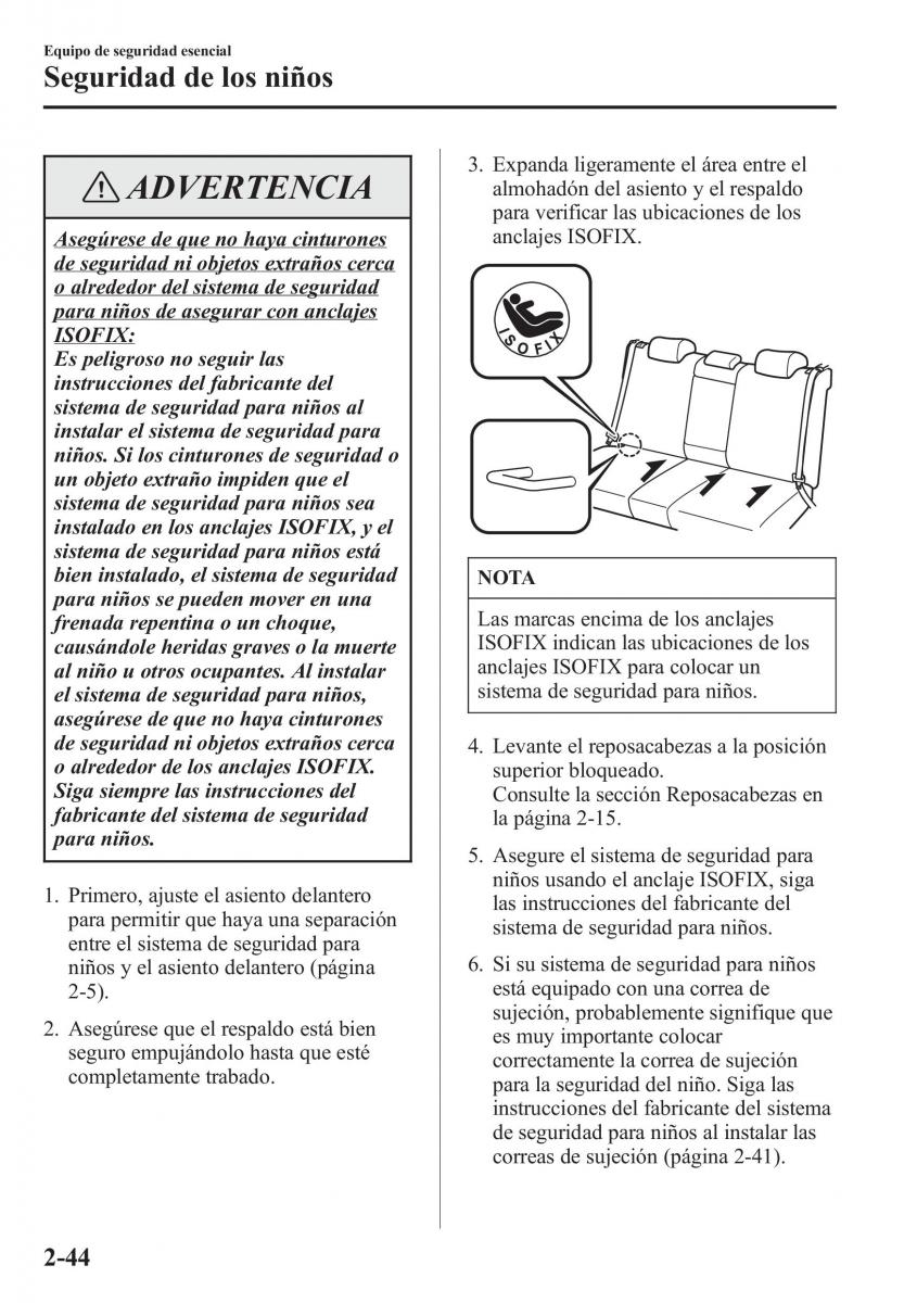 Mazda CX 5 manual del propietario / page 59