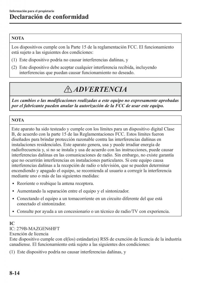 Mazda CX 5 manual del propietario / page 603