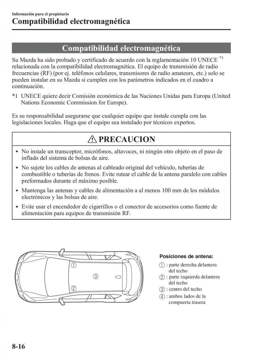 Mazda CX 5 manual del propietario / page 605