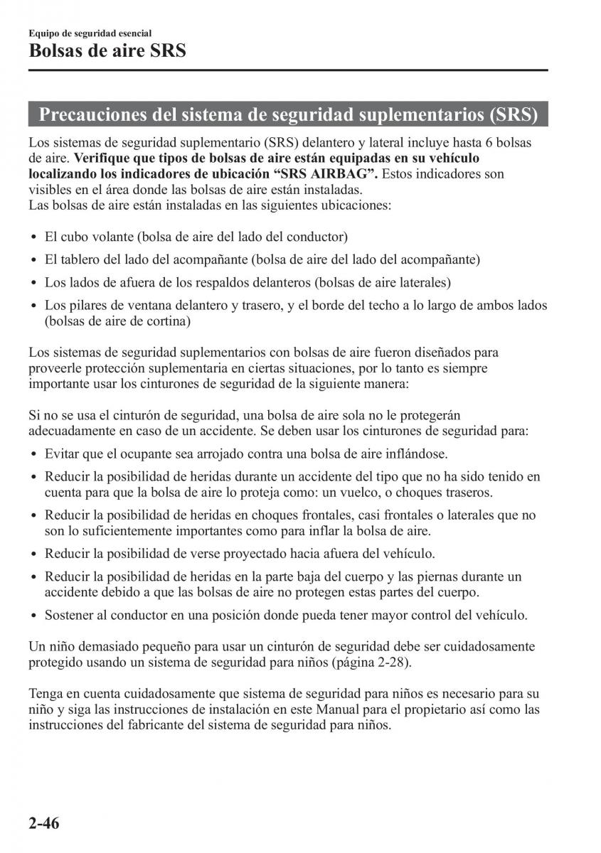 Mazda CX 5 manual del propietario / page 61