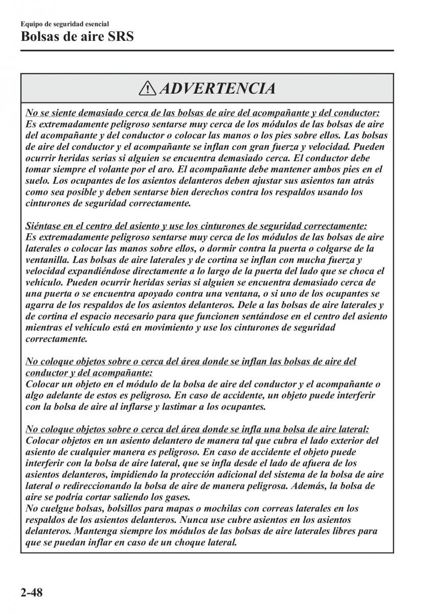 Mazda CX 5 manual del propietario / page 63