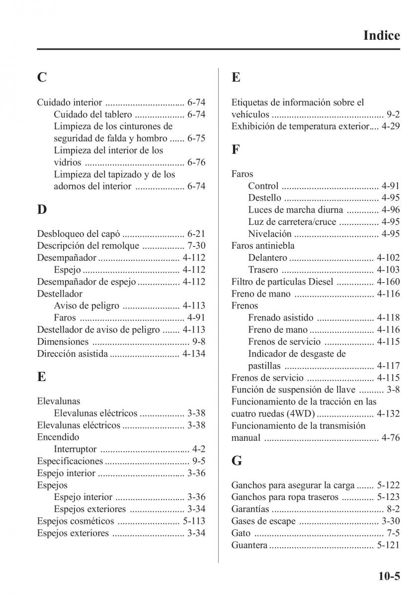 Mazda CX 5 manual del propietario / page 630