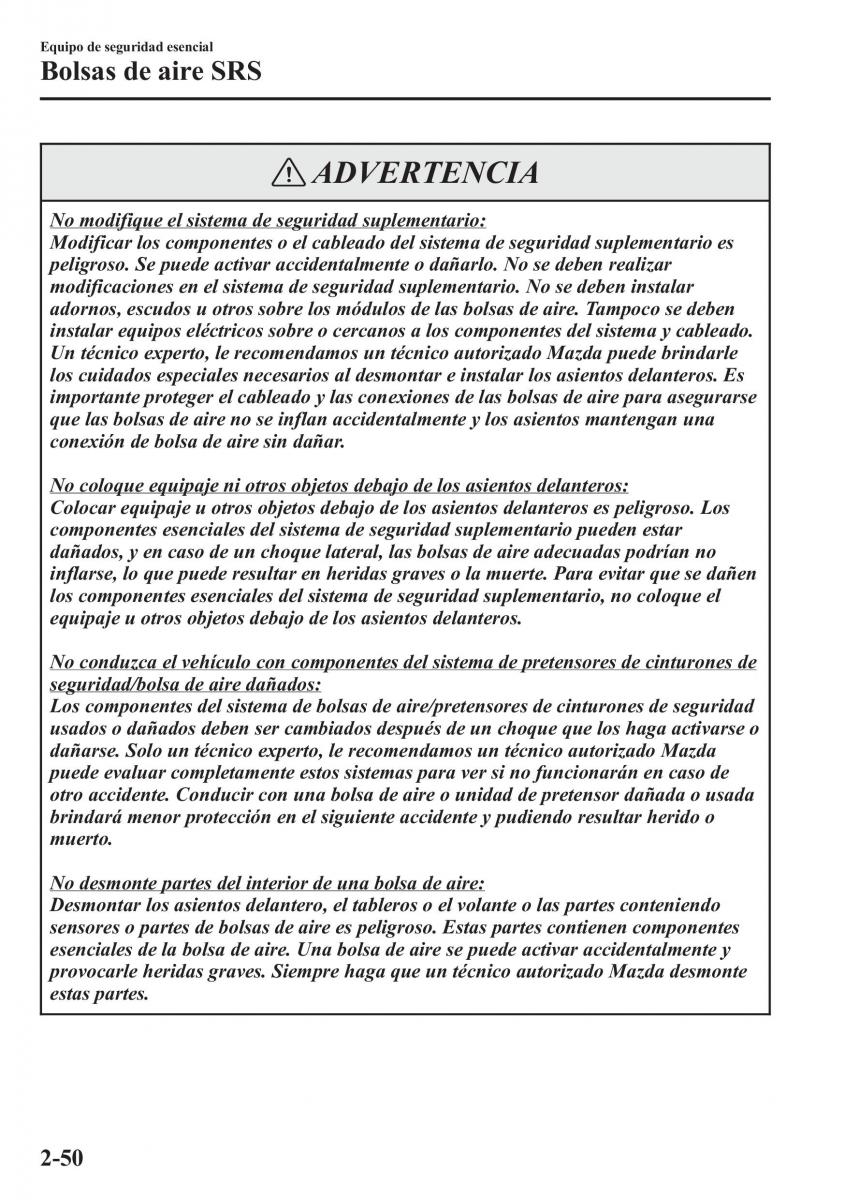 Mazda CX 5 manual del propietario / page 65