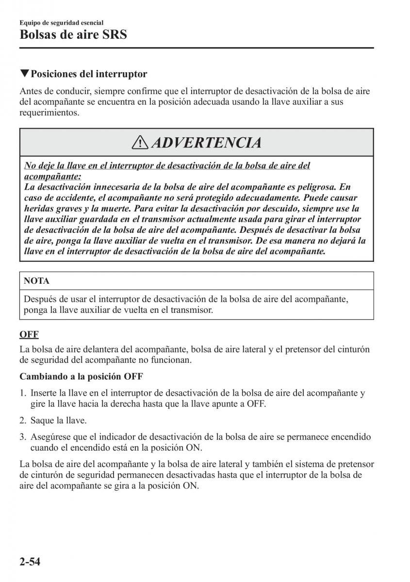 Mazda CX 5 manual del propietario / page 69