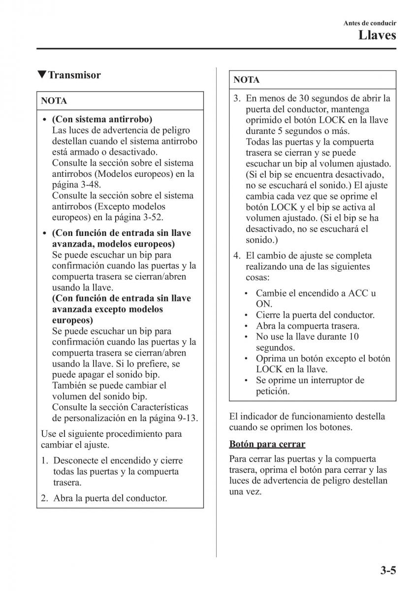 Mazda CX 5 manual del propietario / page 82