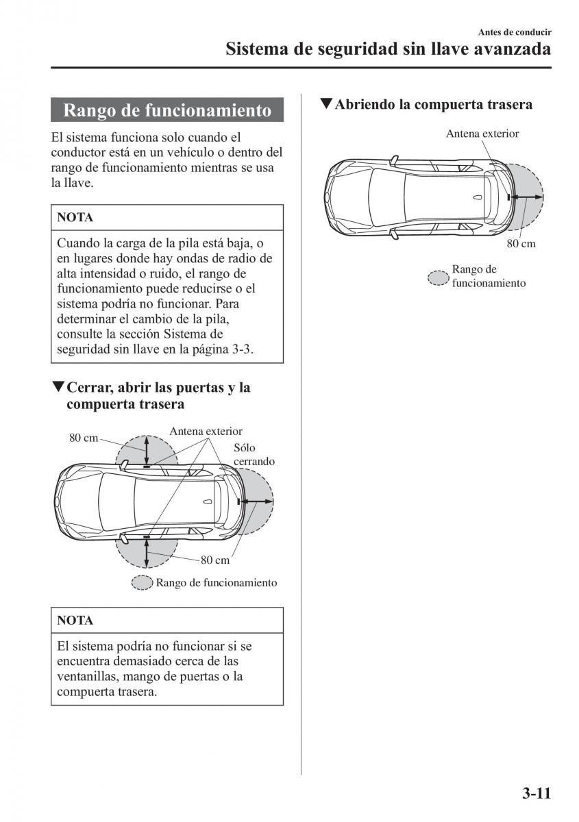 Mazda CX 5 manual del propietario / page 88