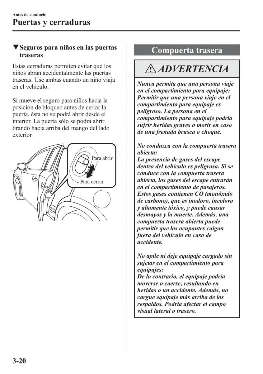 Mazda CX 5 manual del propietario / page 97