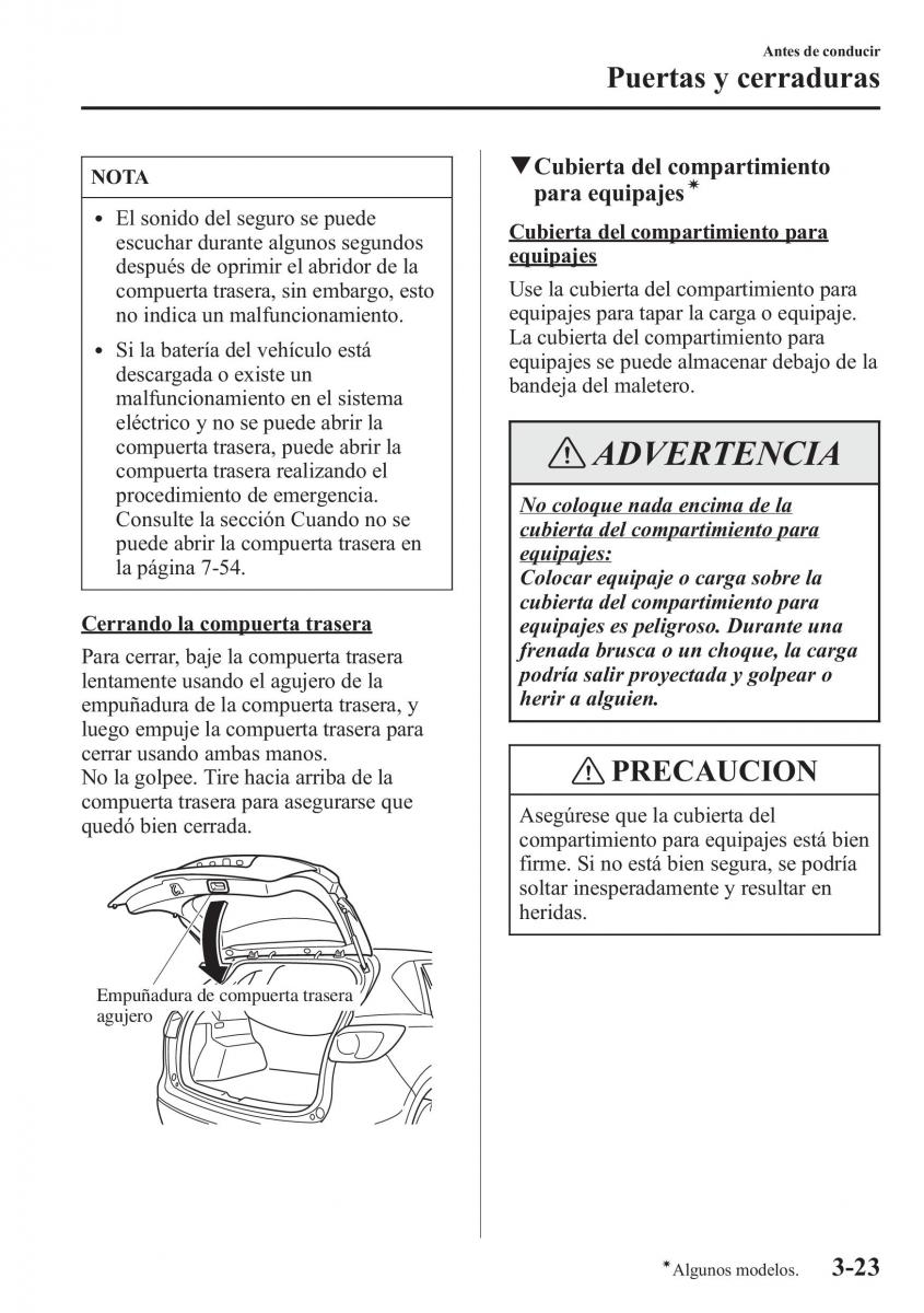 Mazda CX 5 manual del propietario / page 100