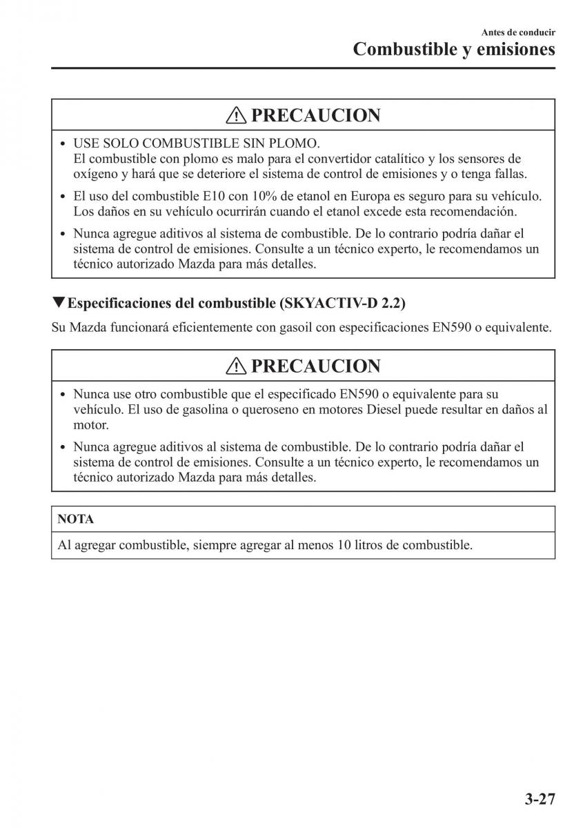 Mazda CX 5 manual del propietario / page 104