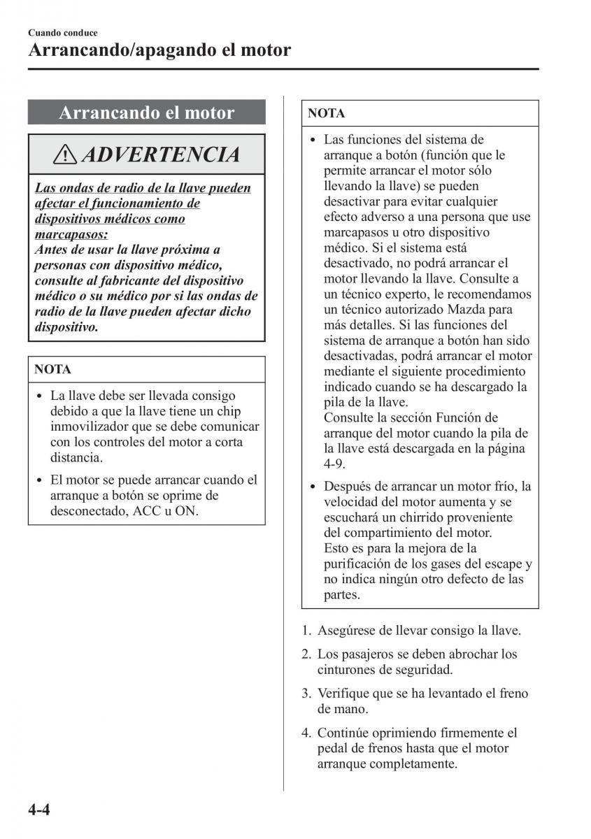 Mazda CX 5 manual del propietario / page 153