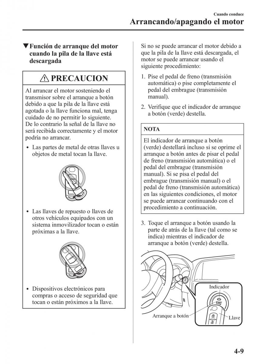 Mazda CX 5 manual del propietario / page 158