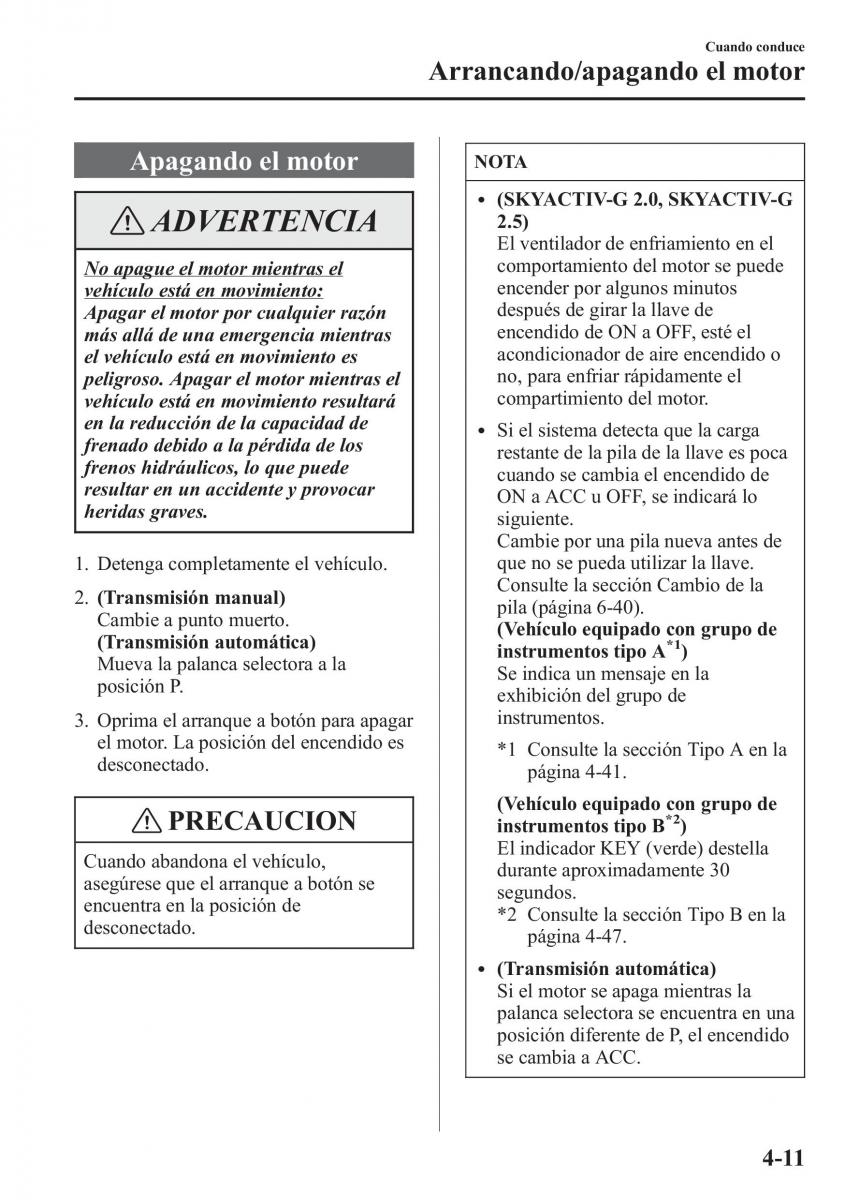 Mazda CX 5 manual del propietario / page 160