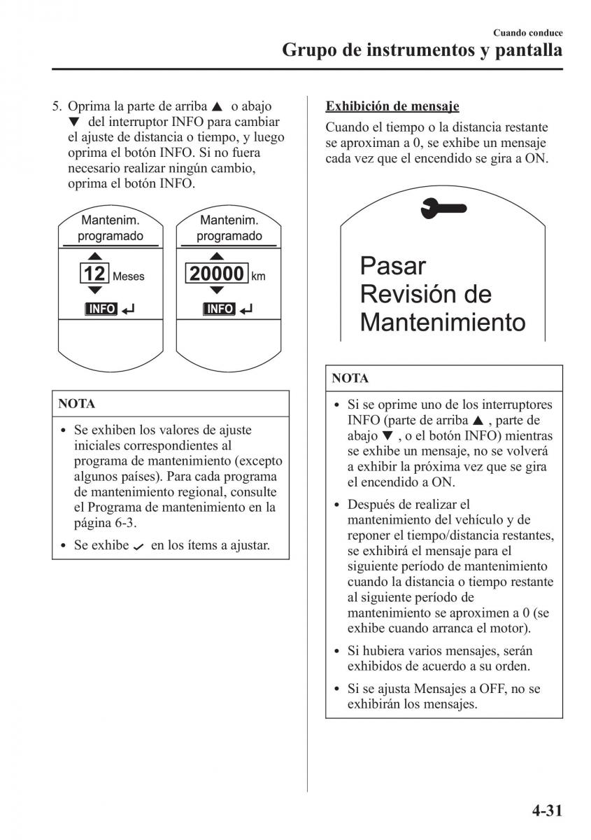 Mazda CX 5 manual del propietario / page 180