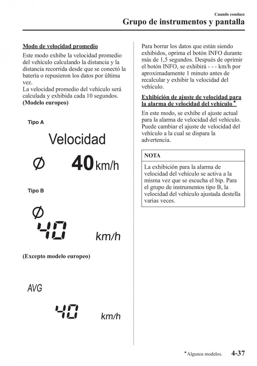 Mazda CX 5 manual del propietario / page 186