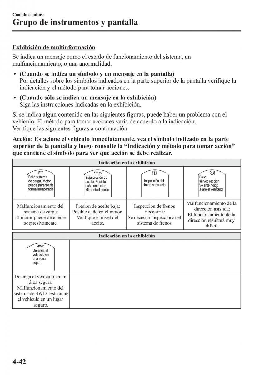 Mazda CX 5 manual del propietario / page 191