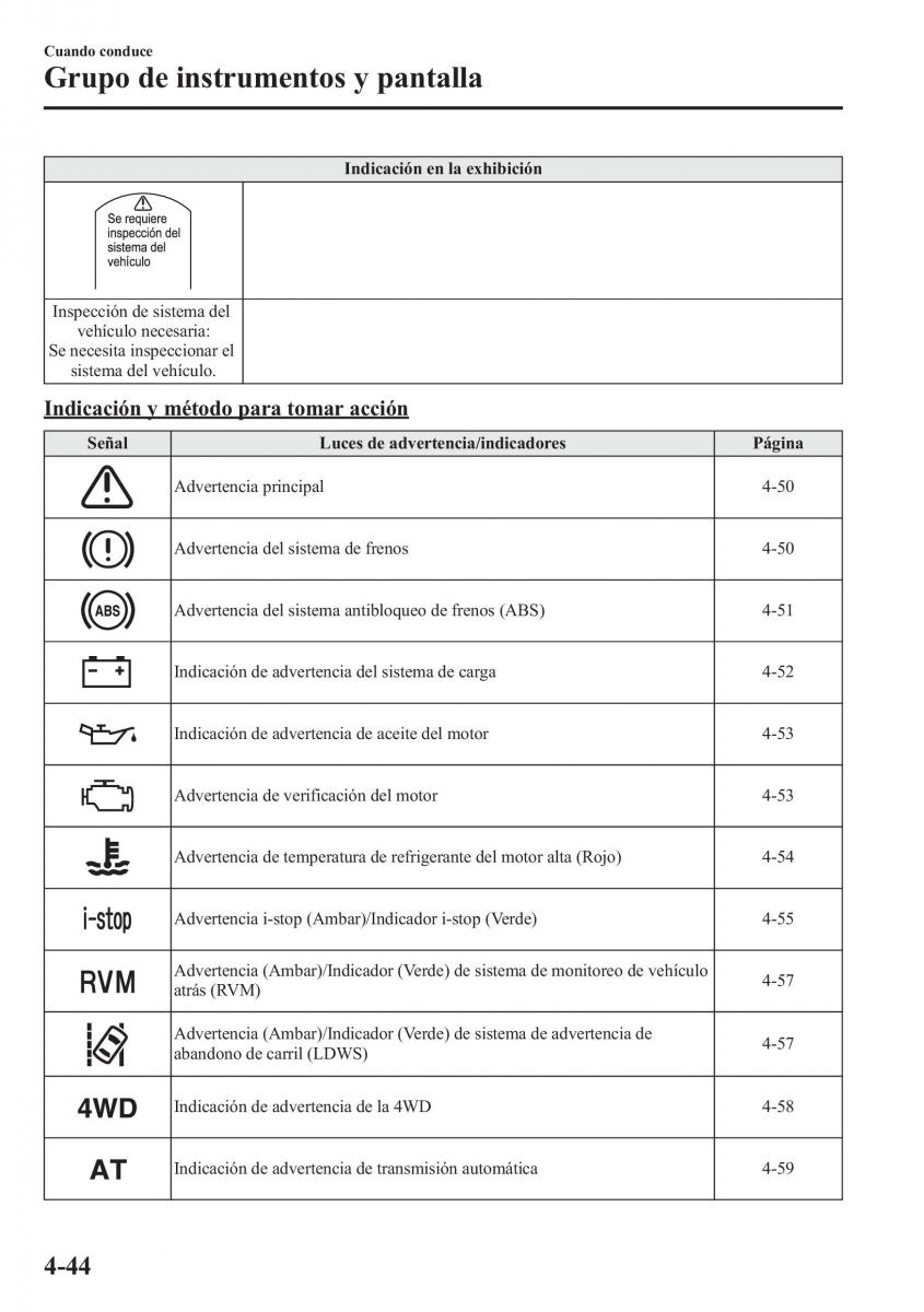 Mazda CX 5 manual del propietario / page 193