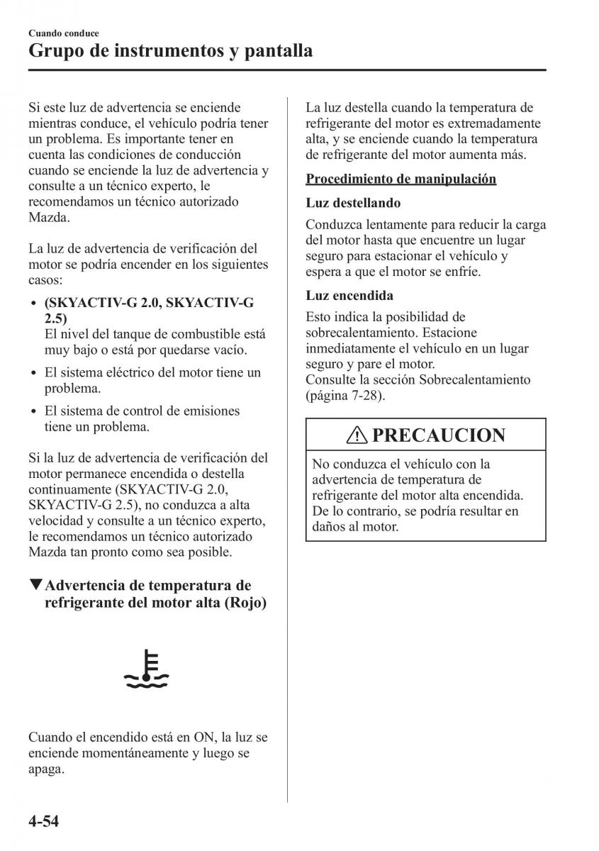 Mazda CX 5 manual del propietario / page 203