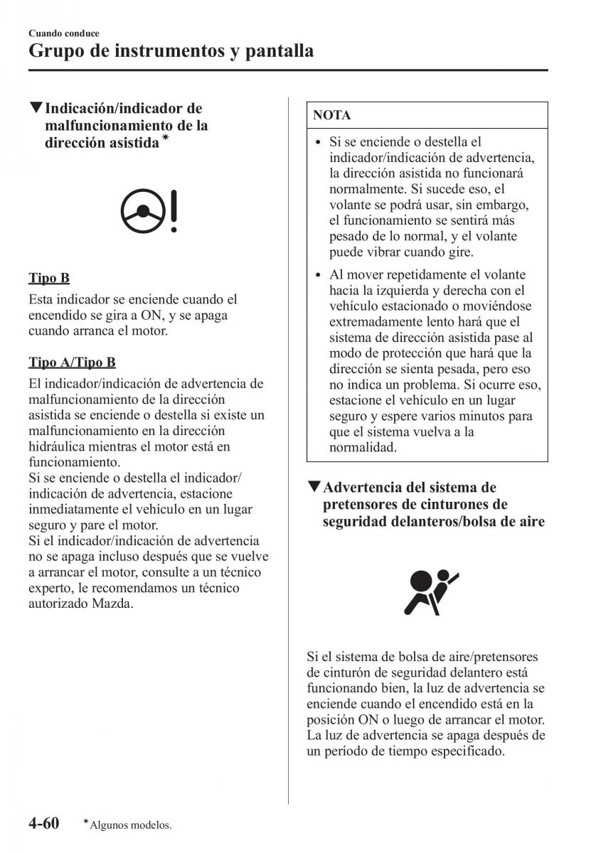 Mazda CX 5 manual del propietario / page 209